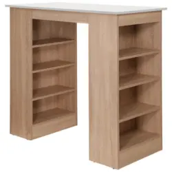 BARTISCH Merle Wei&szlig;/Eiche Dekor B:103cm
