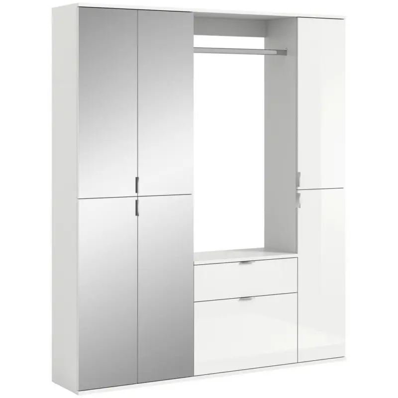 Garderobe Projekt X Wei&szlig; B: 152 cm mit Spiegel