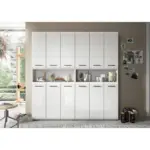 M&ouml;belix HOCHSCHRANK Ice Wei&szlig;/Wei&szlig; HG B: 180 cm
