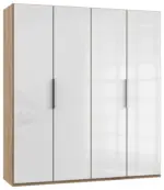 m&ouml;max Dornbirn - Ihr Trendm&ouml;belhaus in Dornbirn Dreht&uuml;renschrank ca. 200 cm Level 36D Wei&szlig;/Eiche Dekor