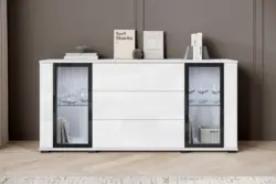 Sideboard Caro ca. 150x70 cm Wei&szlig;