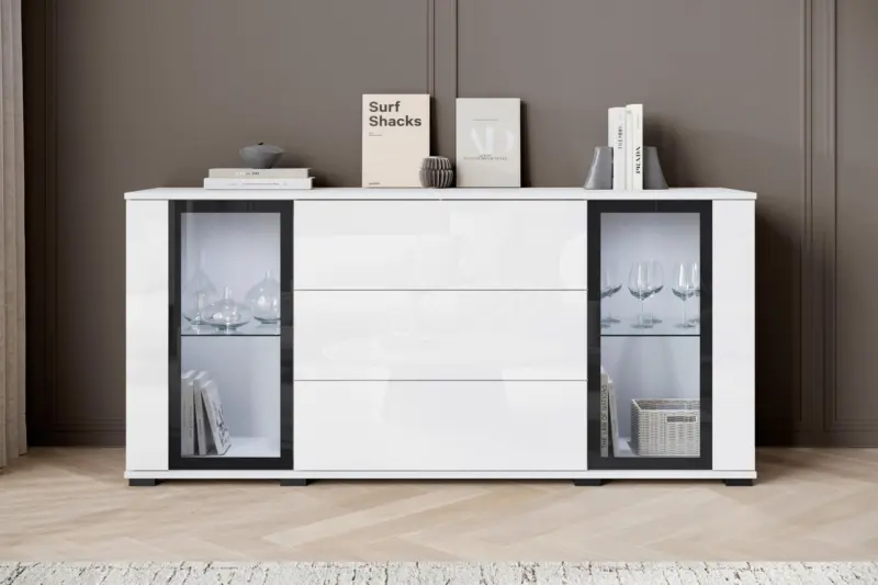 Sideboard Caro ca. 150x70 cm Wei&szlig;