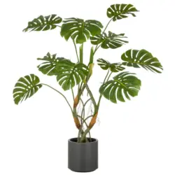 SPLIT PHILODENDRON Kunststoff, Gr&uuml;n, H: 120 cm