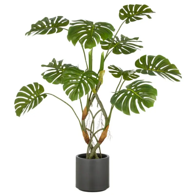 SPLIT PHILODENDRON Kunststoff, Gr&uuml;n, H: 120 cm