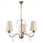 M&ouml;belix KRONLEUCHTER Delia Cognac L: 60 cm 6W