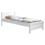 M&ouml;belix Massivholzbett 90x200 Bora, Kiefer/Wei&szlig;