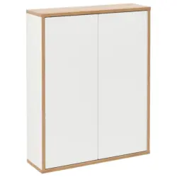 H&Auml;NGESCHRANK Finn B:60cm Wei&szlig;/Eiche Dekor