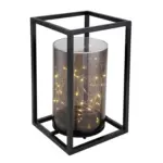 M&ouml;belix Solarleuchte Grau/Schwarz 33817 H: 28 cm