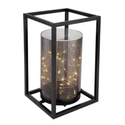 Solarleuchte Grau/Schwarz 33817 H: 28 cm