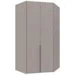 M&ouml;belix Eckkleiderschrank NY A Black Grau/Sahara B: 120 cm