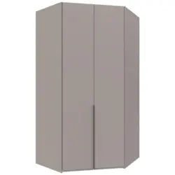 Eckkleiderschrank NY A Black Grau/Sahara B: 120 cm