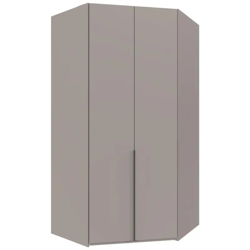 Eckkleiderschrank NY A Black Grau/Sahara B: 120 cm