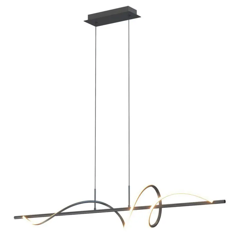 LED-PENDELLEUCHTE Twist Schwarz L: 110 cm