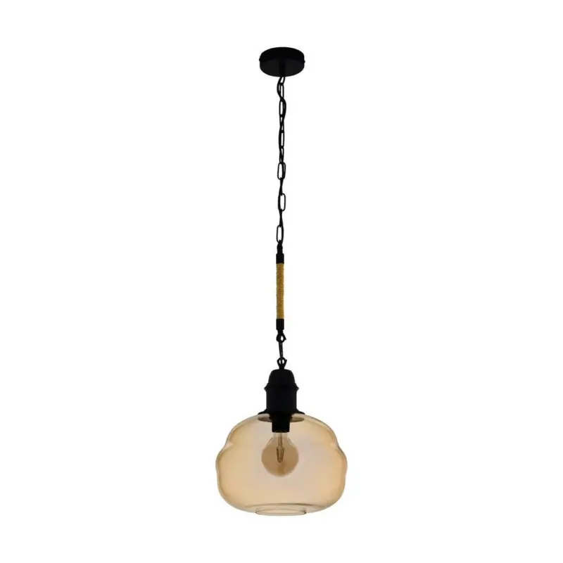 H&auml;ngeleuchte Marysville H: 110 cm 1-flammig, Rauchglas
