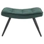 M&ouml;belix Hocker Uta Samt/Metall Gr&uuml;n Sitz gepolstert H: 39 cm