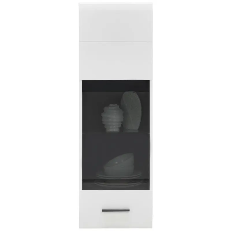 H&Auml;NGEVITRINE Avanti Wei&szlig;, Anthrazit B: 40cm
