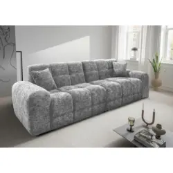 VIERSITZER-SOFA Bosco, Silberfarben B: 300 cm