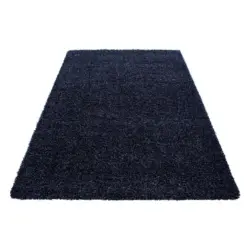 Hochflor Teppich Dunkelblau Life 300x400 cm
