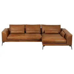 ECKSOFA Berlin Cognac S: 313 cm