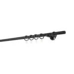 M&ouml;belix Rundstangengarnitur Schwarz L: 360 cm