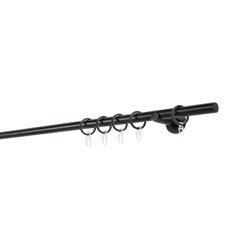 Rundstangengarnitur Schwarz L: 240 cm