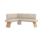 M&ouml;belix ECKBANK Webstoff beige, B: 140 cm