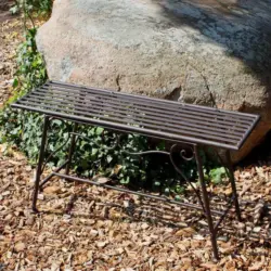 Gartenbank Stahl 2-Sitzer Lorin