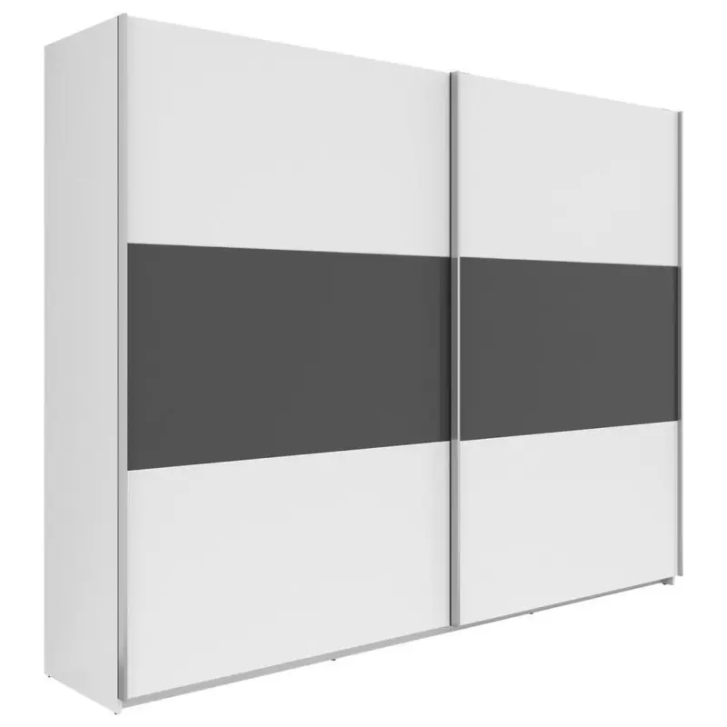 Schwebet&uuml;renschrank 270cm Saturn Wei&szlig;/Graphit