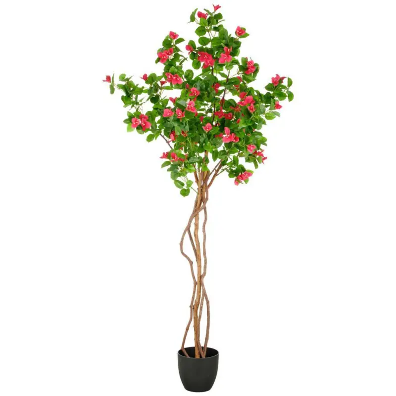 Kunstpflanze BOUGAINVILLEA Kunststoff, Gr&uuml;n/Pink, H:175cm