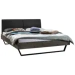 M&ouml;belix Bett Ezzino Grau/Anthrazit B: 160x200 cm