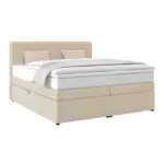 M&ouml;belix Boxspringbett mit Topper & Bettkasten 180x200 cm Rossa