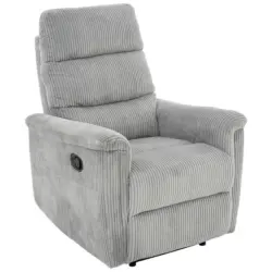 Relaxsessel Xeno Cordbezug Hellgrau