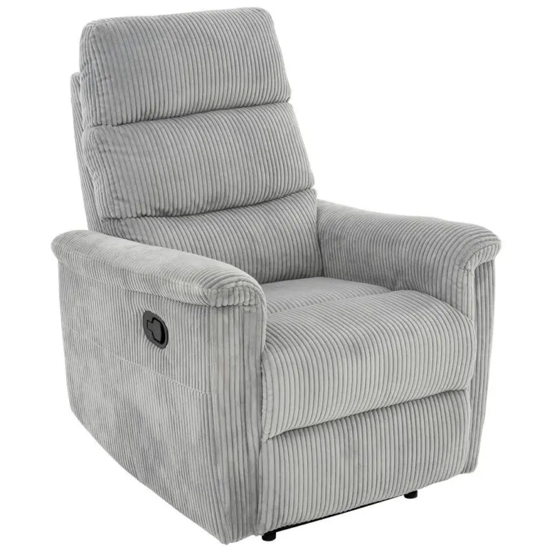 Relaxsessel Xeno Cordbezug Hellgrau