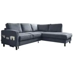 Ecksofa Molly Dunkelblau S: 233x198 cm