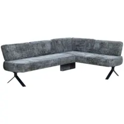 Eckbank gr&uuml;n mit Metallbeinen Ulmo 248x176 cm