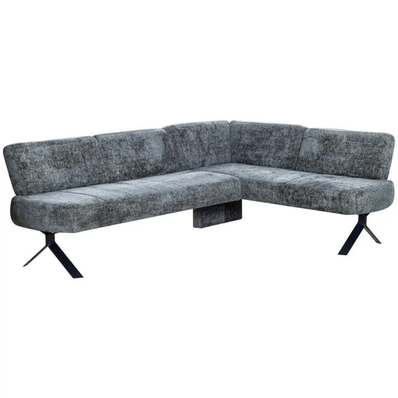 Eckbank gr&uuml;n mit Metallbeinen Ulmo 248x176 cm