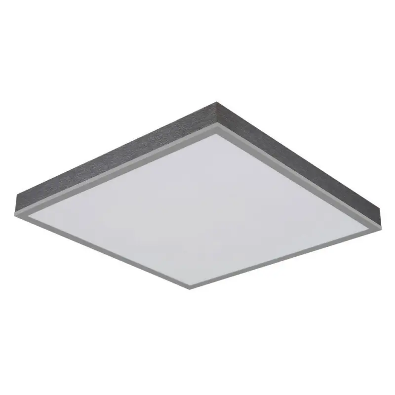 LED-Deckenleuchte Doro L: 45cm Silberfarben Wei&szlig; Dunkelgrau