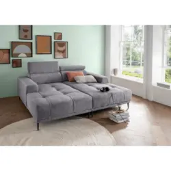 Ecksofa Intera Dunkelgrau S: 200x188 cm