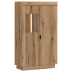 M&ouml;belix Vitrine Delamar Eichefarben Dekor B: 80,4 cm