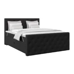 Boxspringbett ELIO Schwarz 180x200 cm H3