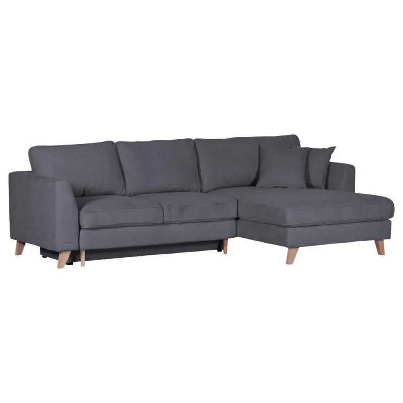 Ecksofa Rimini Dunkelgrau S: 271x165 cm