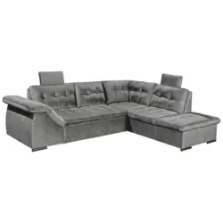 ECKSOFA Estrella Grau S: 283x217 cm