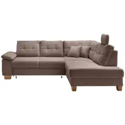 Ecksofa Brizzini Graubraun S: 274x206 cm