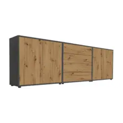 SIDEBOARD Mailand5B:237cmEiche/Anthrazit