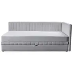 M&ouml;belix Schlafsofa Roma Chenille hellgrau, B: 212cm