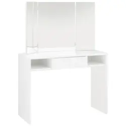 Schminktisch in Wei&szlig; BxHxT: ca. 100x135,8x41,6 cm