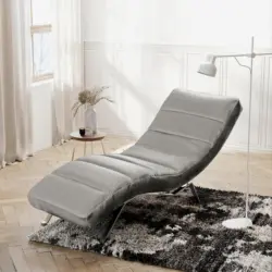 Relaxliege Swing Silver Dunkelgrau B: 65 cm