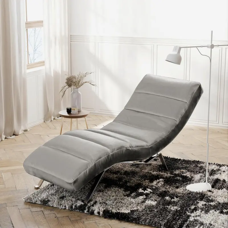 Relaxliege Swing Silver Dunkelgrau B: 65 cm