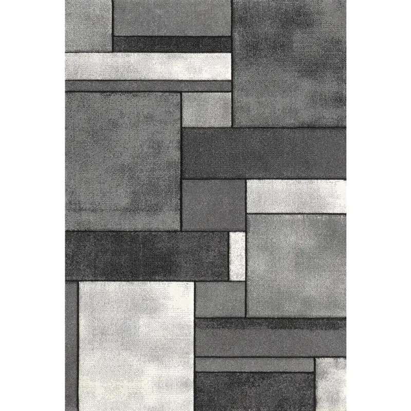 Webteppich Grau Brilliance 200x290 cm, Jute