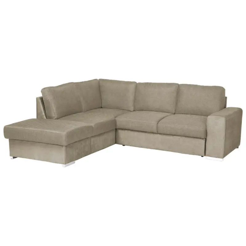 Ecksofa m. Schlaffunktion Eddi inkl. Bettkasten Cappuccino